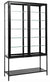 Vitrineskab med glassider - 198X112 - Sort Jern - VIAMAJA.DK