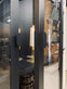 Vitrineskab - Sort metal 175cm - VIAMAJA.DK