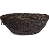 Warsaw bumbag i håndflettet skinn - Dark Brown