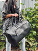 Weekendveske - Black leather