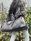 Weekendtaske - Black leather - VIAMAJA.DK