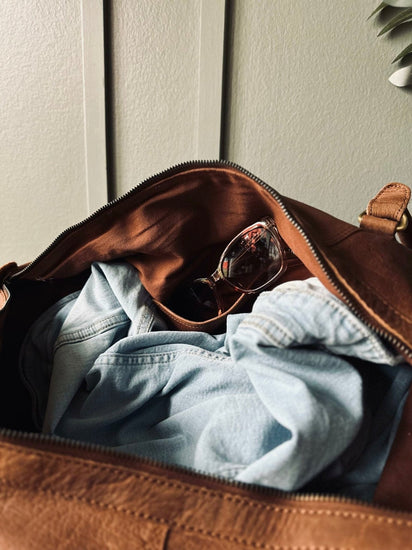 Weekendtaske – Cognac Buffalo - VIAMAJA.DK