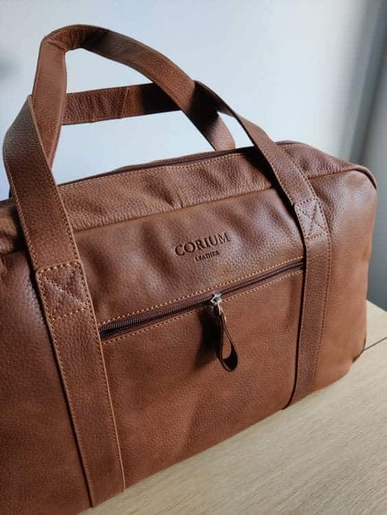 Weekendtaske cognac - Terra - VIAMAJA.DK