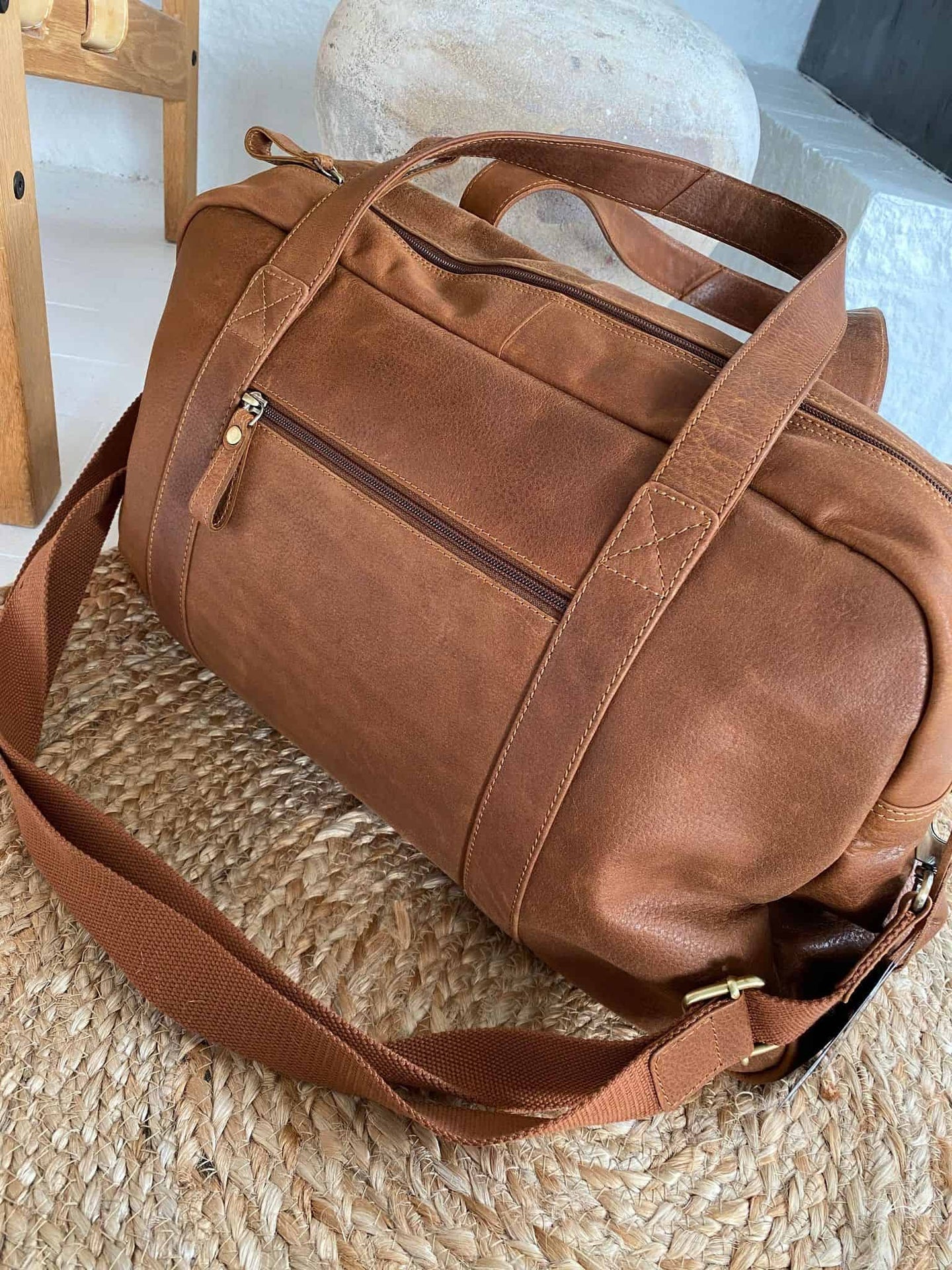 Weekendtaske DIXA Cognac - VIAMAJA.DK