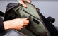 Weekendtaske Holdall sort skind - VIAMAJA.DK