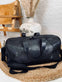 Weekendtaske Holdall sort skind - VIAMAJA.DK
