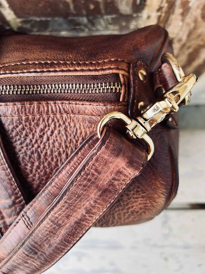 Weekendtaske TRAVEL Cognac - VIAMAJA.DK