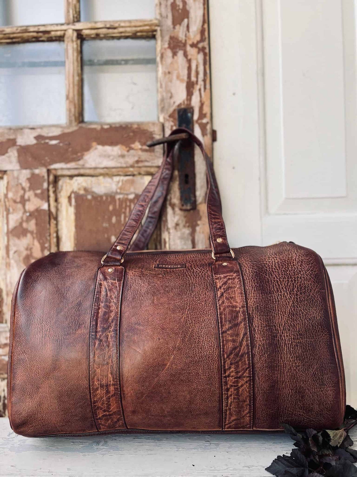 Weekendtaske TRAVEL Cognac - VIAMAJA.DK