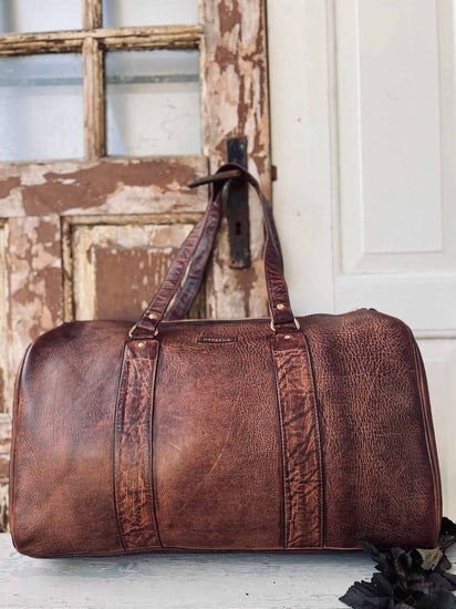 Weekendtaske TRAVEL Cognac - VIAMAJA.DK