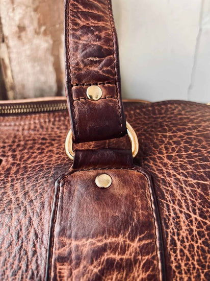 Weekendtaske TRAVEL Cognac - VIAMAJA.DK