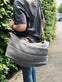 Weekendtaske - WASHED JUTE GREY - VIAMAJA.DK