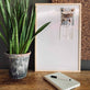 Whiteboard tavle med natur ramme 60x40 cm - VIAMAJA.DK