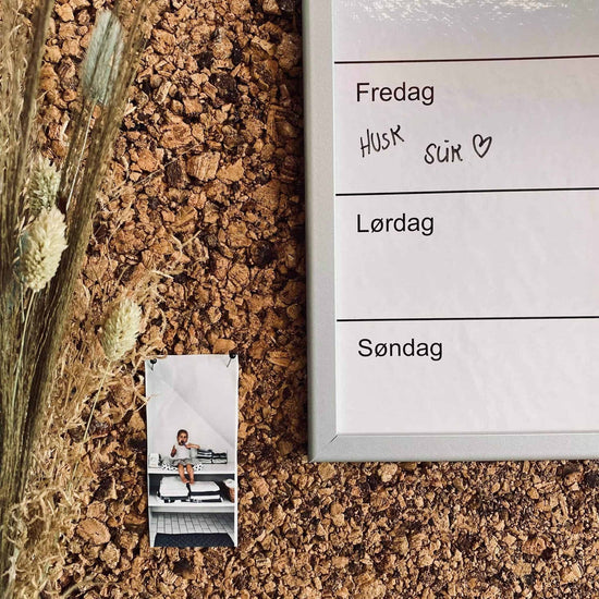 Whiteboard ugetavle 20x60 cm - VIAMAJA.DK