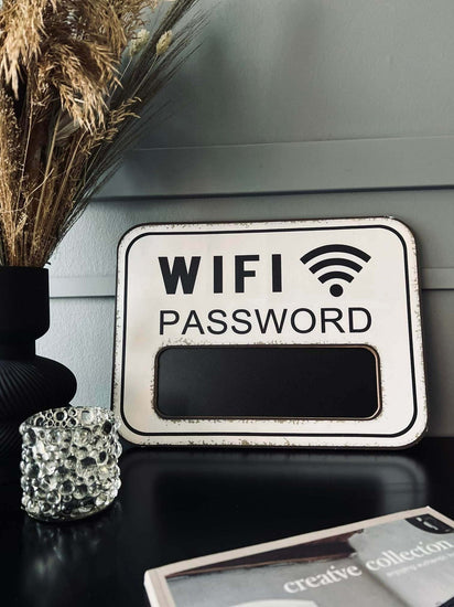WIFI Skilt med kridt - Hvid - VIAMAJA.DK
