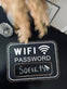 WIFI Skilt med kridt - Sort - VIAMAJA.DK
