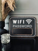 WIFI Skilt med kritt - Svart