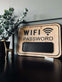 WIFI Skilt med kridt - Wood - VIAMAJA.DK