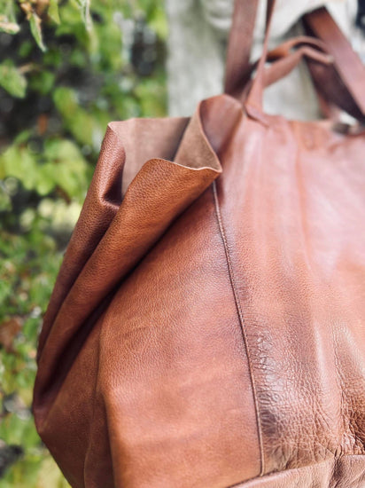 XL KAYA Shopper - Walnut - VIAMAJA.DK